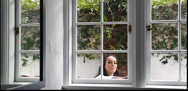 MILF Latina Step Mom Fucked By Both Step Sons While Stuck In Window